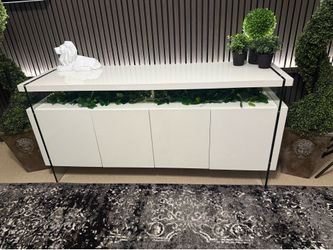 white entertainment center