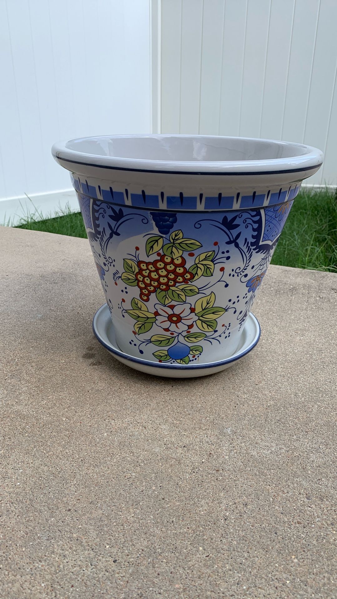 Glaze Ceramic Indoor Outdoor Planter Pot