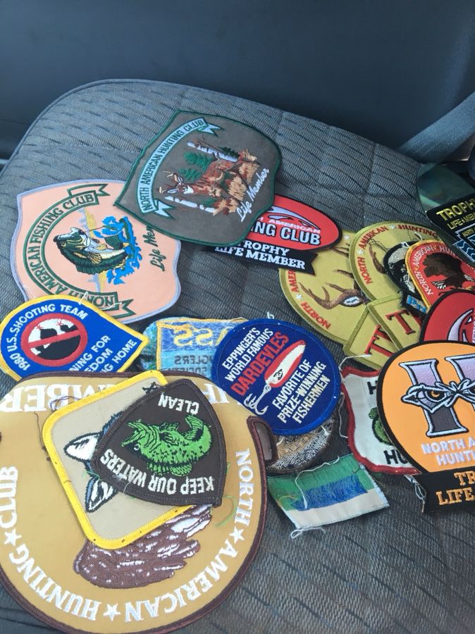 Assorted hunters and fishing patches
