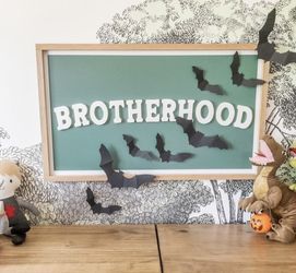 Wood Brother Room Sign Decor