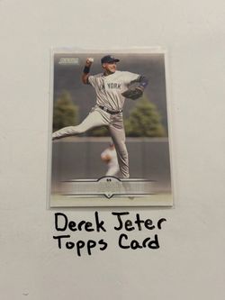 Derek Jeter New York Yankees Hall of Fame Shortstop Topps Card.