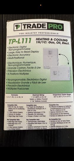 Thermostat - Electronic Digital Non Programmable Thermostat 