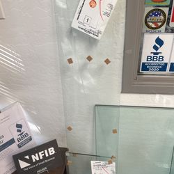 1/4 Clear Tempered Glass Panels Various Sizes