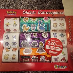 Pokémon Sticker Set 90's Sandylion Box Rolled Stickers