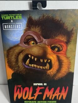 Neca Teenage Mutant Ninja Turtles X Universal Monsters Raphael as Wolfman