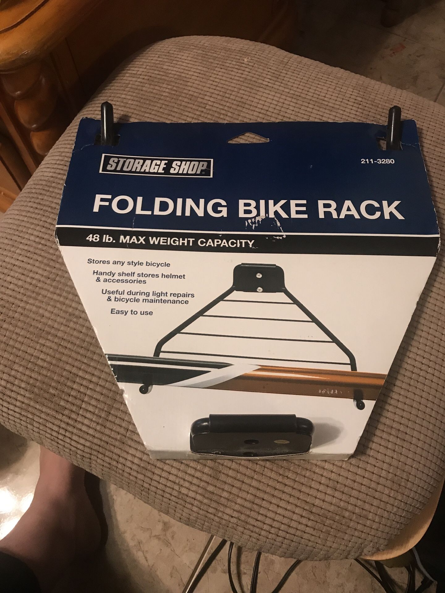 Folding bike rack storage shop
