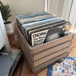 Wooden Record Crates (2 For $35)