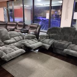 New Recliner Sofa And Loveseat 