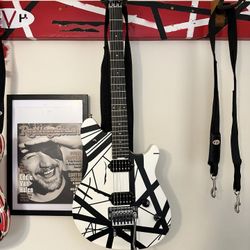 EVH Wolfgang Special Satin White/Black Stripes