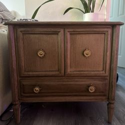 Wood side table/cabinet