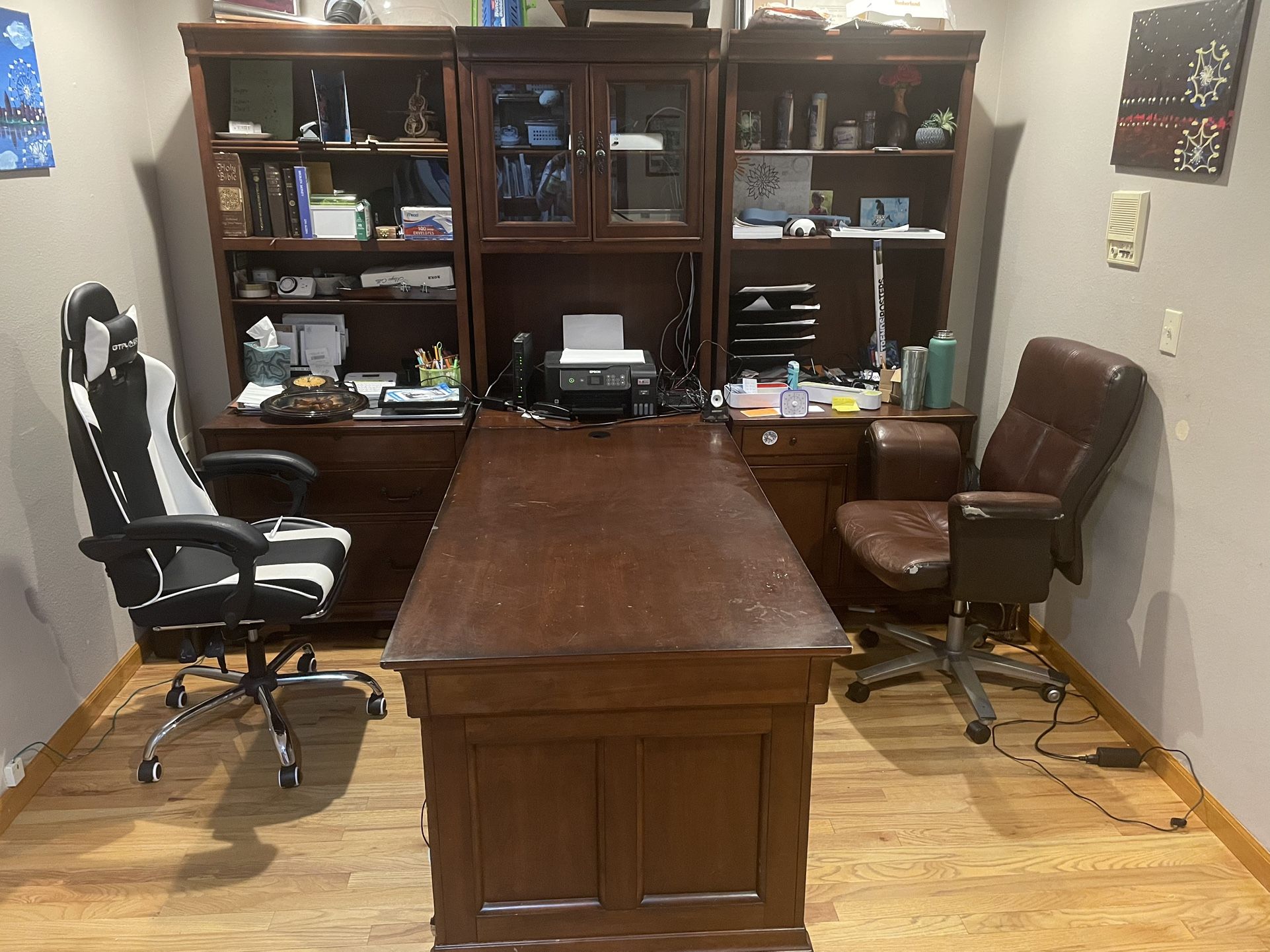 Executive Seven Piece Office Desk