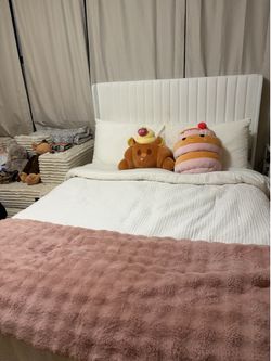 Full size bed frame and mattress