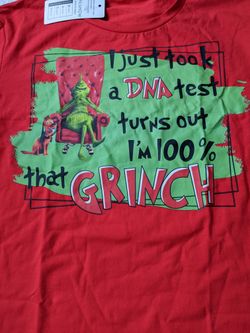 Xmas Grinch Funny T-shirt New Size large