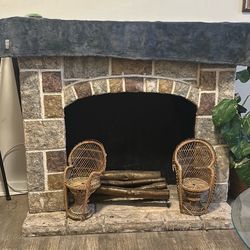 decorative stone fireplace surround 