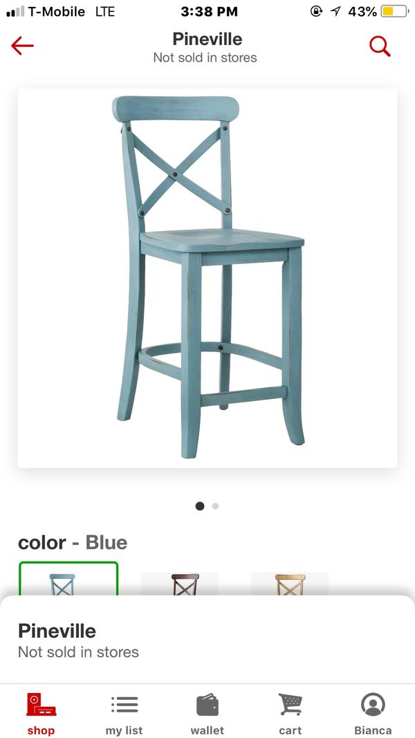 Blue Bar Stool For In Charlotte Nc Offerup