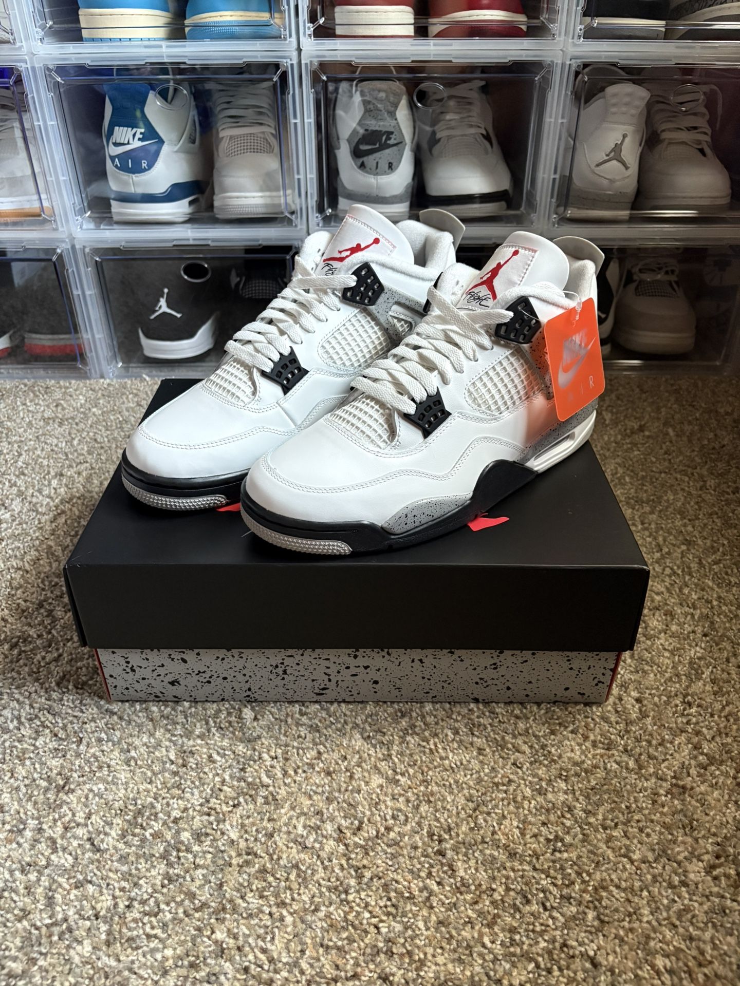 Jordan 4 White Cement Size 10.5