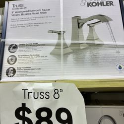 Kohler Truss 8" Widespread Bathroom Faucet - Brushed Nickel