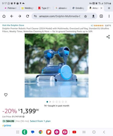 Dolphin Premier Robotic Pool Cleaner

