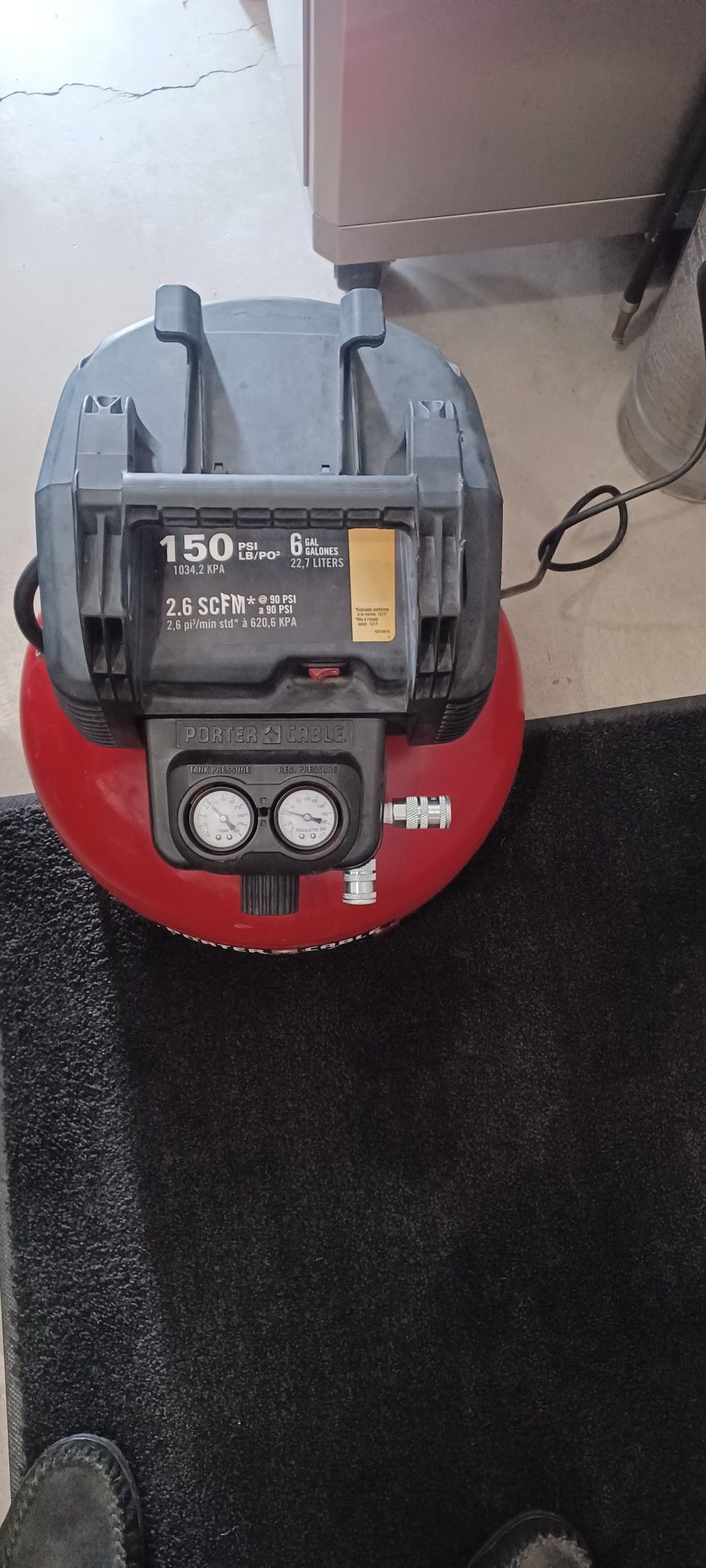 Porter-Cable 6 Gallon Compressor. Works But Has Issues
