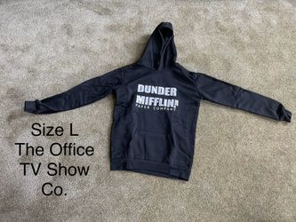 Size Large Black Hoodie w/Dunder Mifflin Paper Co On Front. New!
