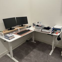L Shaped Stand Up Desk