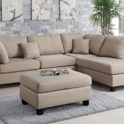 Sectional Sofa + Ottoman