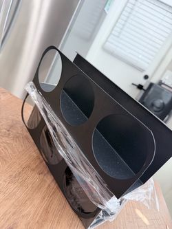 Black Magnetic Storage Shelf