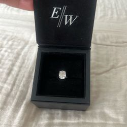 EASTWEST Lab Grown 2.13  Carats Cushion  Cut w/hidden Halo 