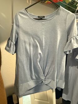 Light blue casual women top