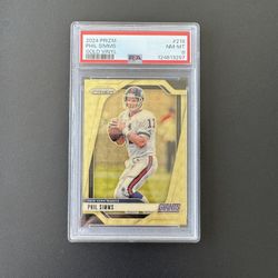 2024 Prizm Phil Simms GOLD VINYL /5 PSA Giants 