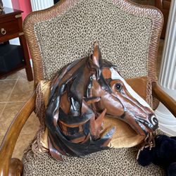 Leather horse head