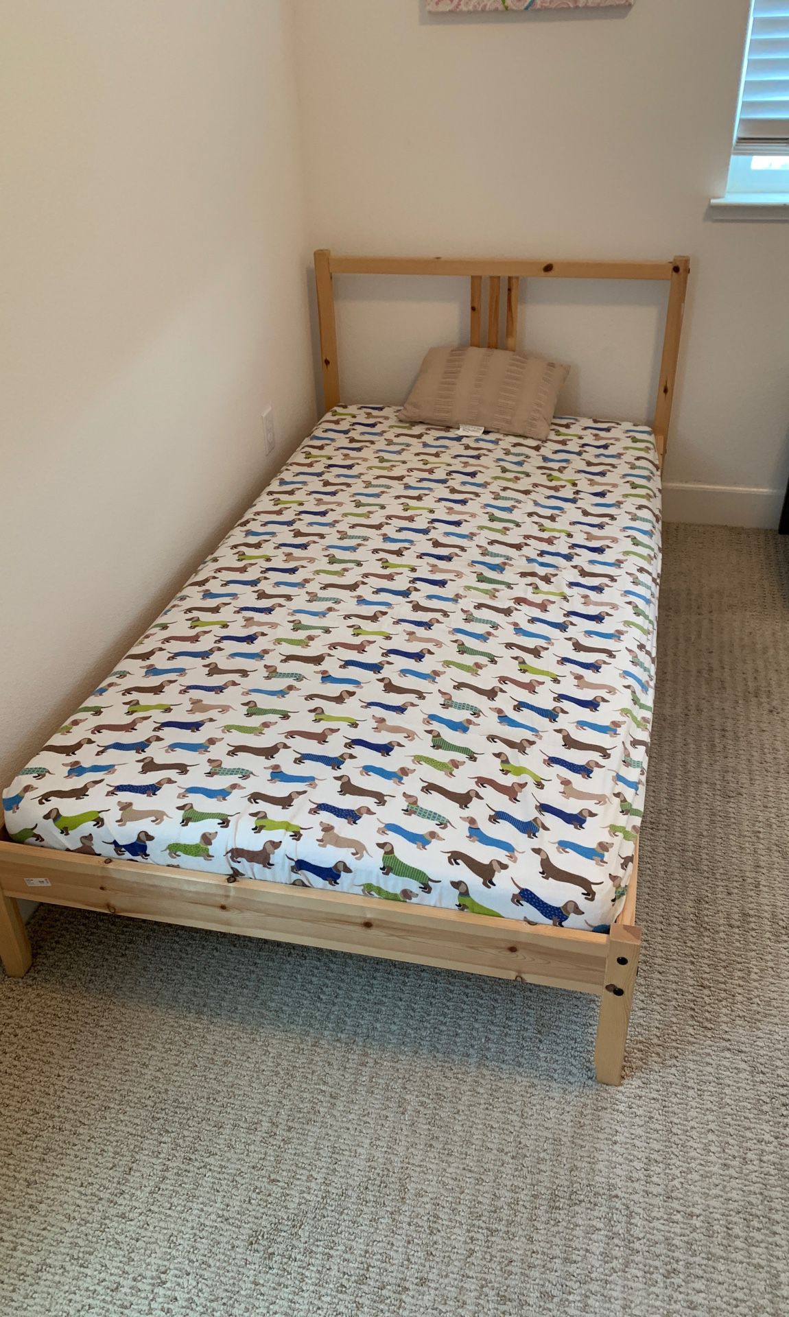 Ikea twin size bed with mattress