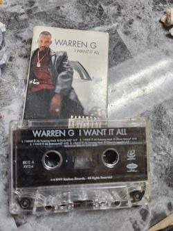 Warren G I WANT IT ALL CASSETTE 