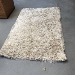 Cream Shag Rug