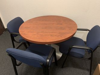 Conference room table plus 4 chairs