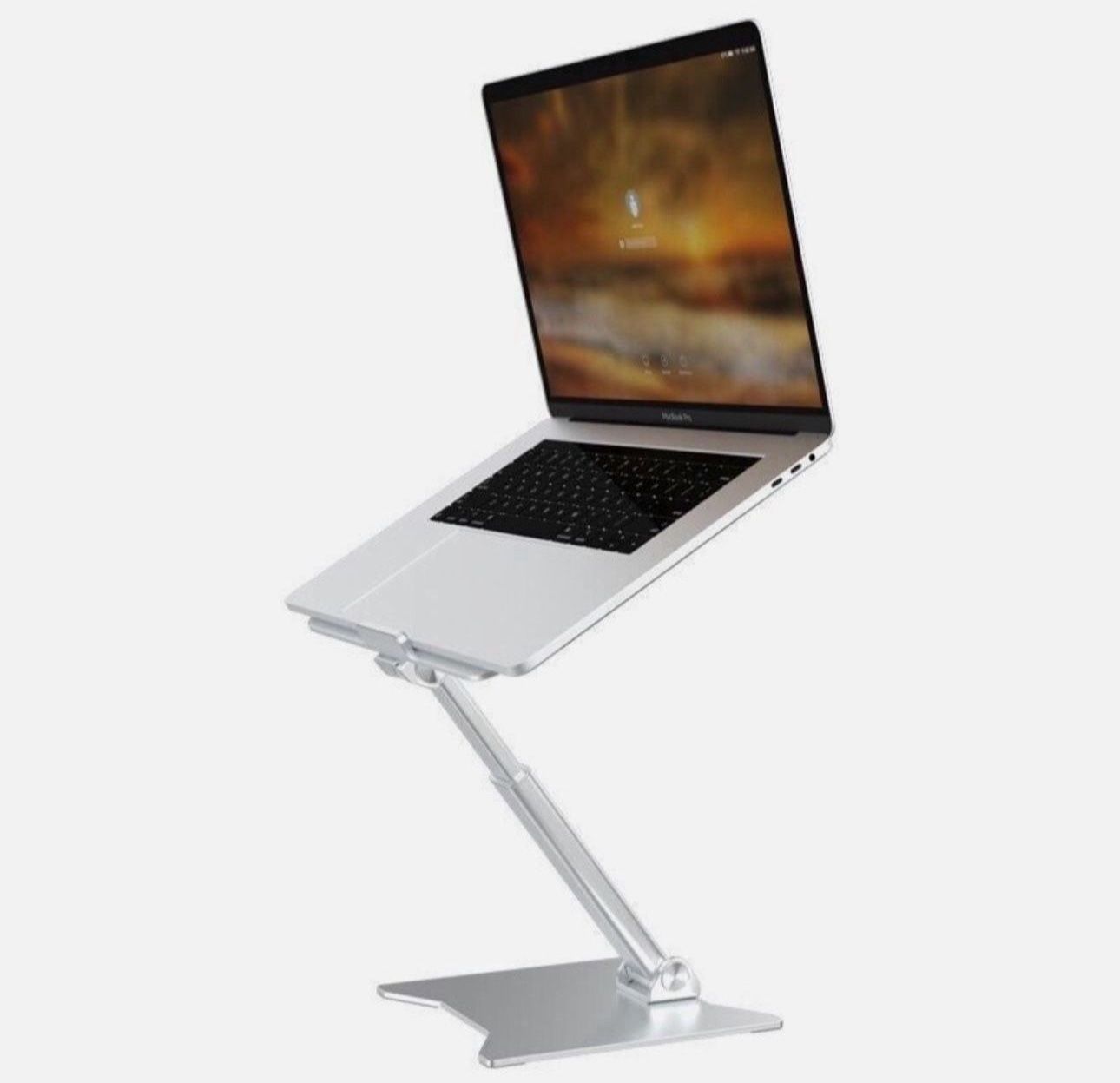 Laptop Stand Smart Phone Portable Adjustable - MacBook HP Dell 11 - 17 in Silver