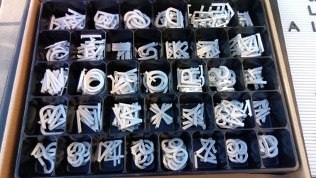 Letters & Numbers for display sign