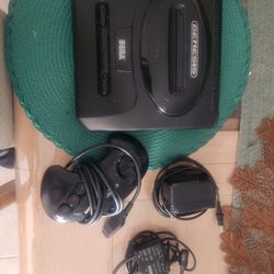 Sega Genesis With Plugs, And 1 Control,
