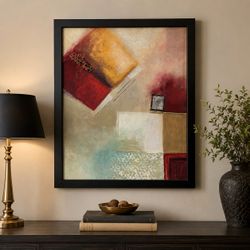 🖼️ Elegant Contemporary Framed Wall Art – Ready to Elevate Your Space! 33.5” x 28”
