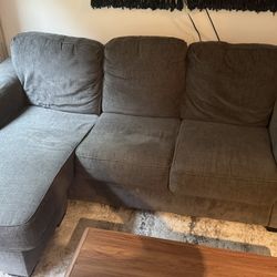 Dark Blue/grey Couch W/ Chais 