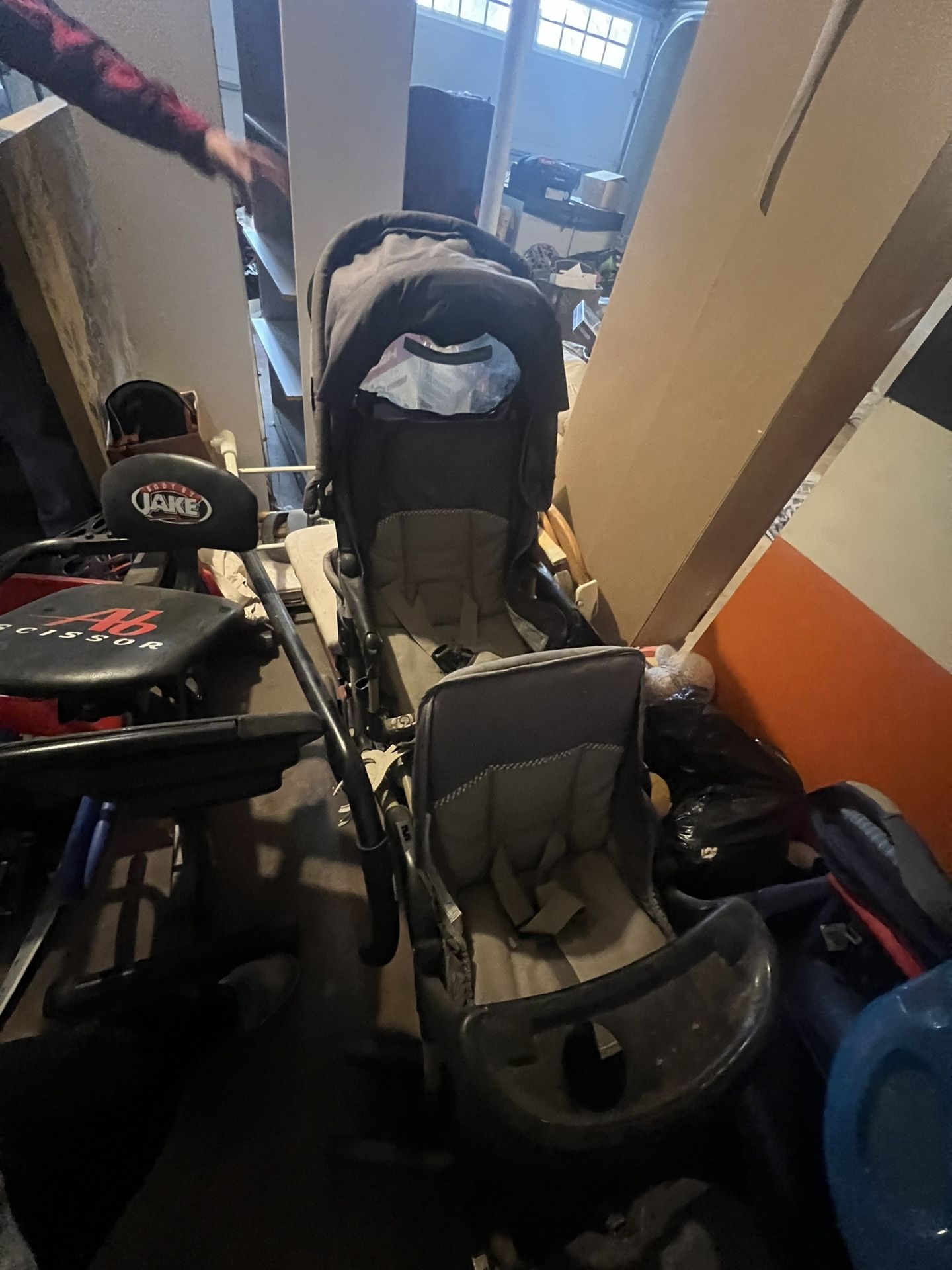 Graco DuoGlider Twins Double Stroller | Lightweight Double Stroller with Tandem Seating, Glacier