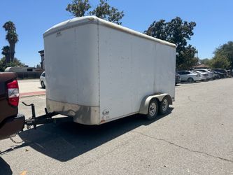 7x16 cargo trailer clean title i. Hand permanent plates semi new tires
