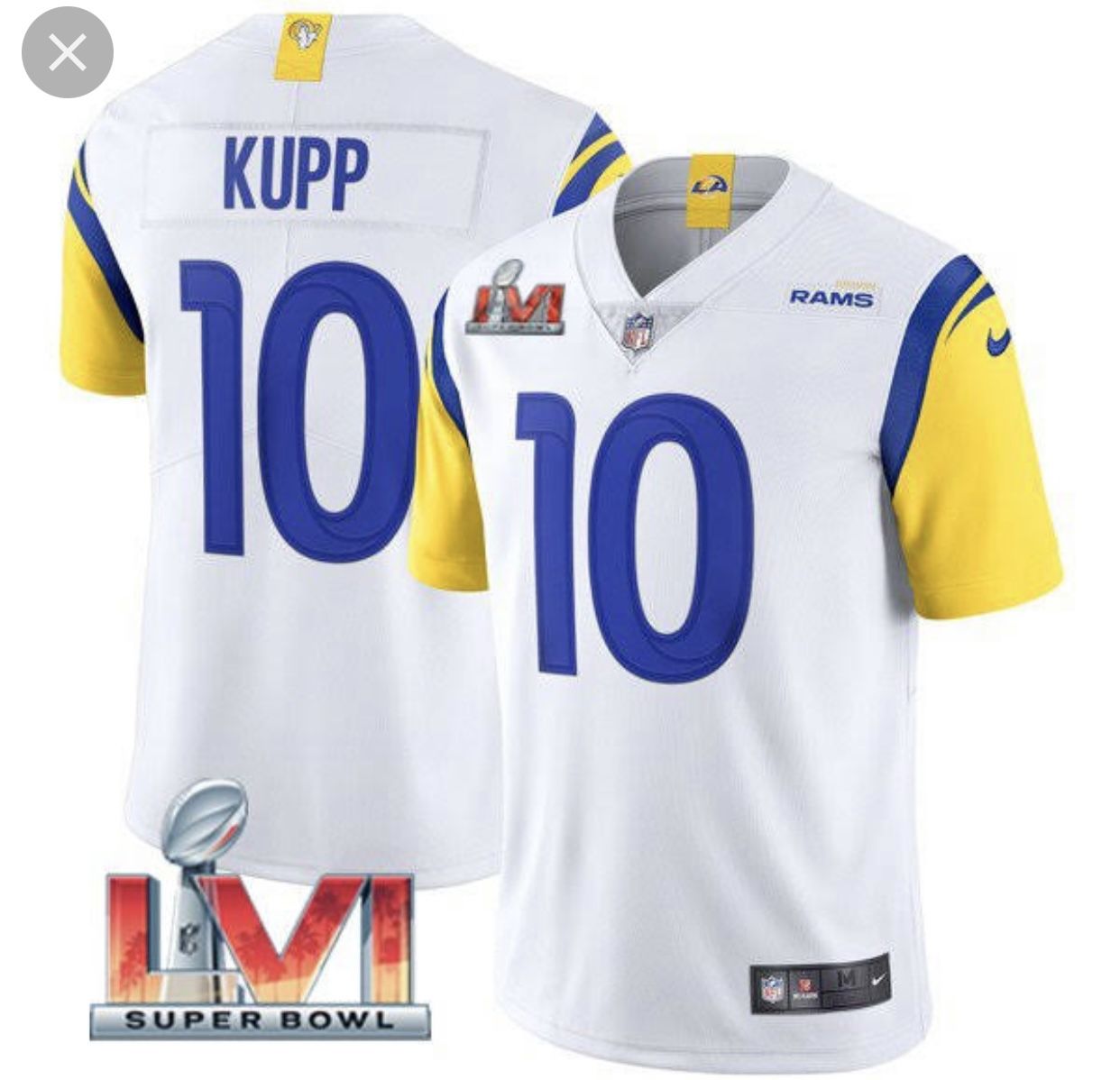 Rams Cooper Kupp Super bowl Jersey