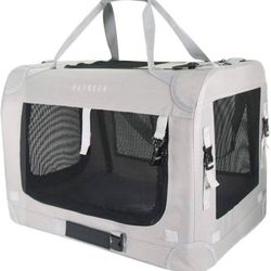 *NEW* (609)Petseek Pet Carrier Soft Sided Folding Small Medium Dog Pet Carrier 24"x16.5"x16" Travel Collapsible Ventilated Comfortable Design Portable
