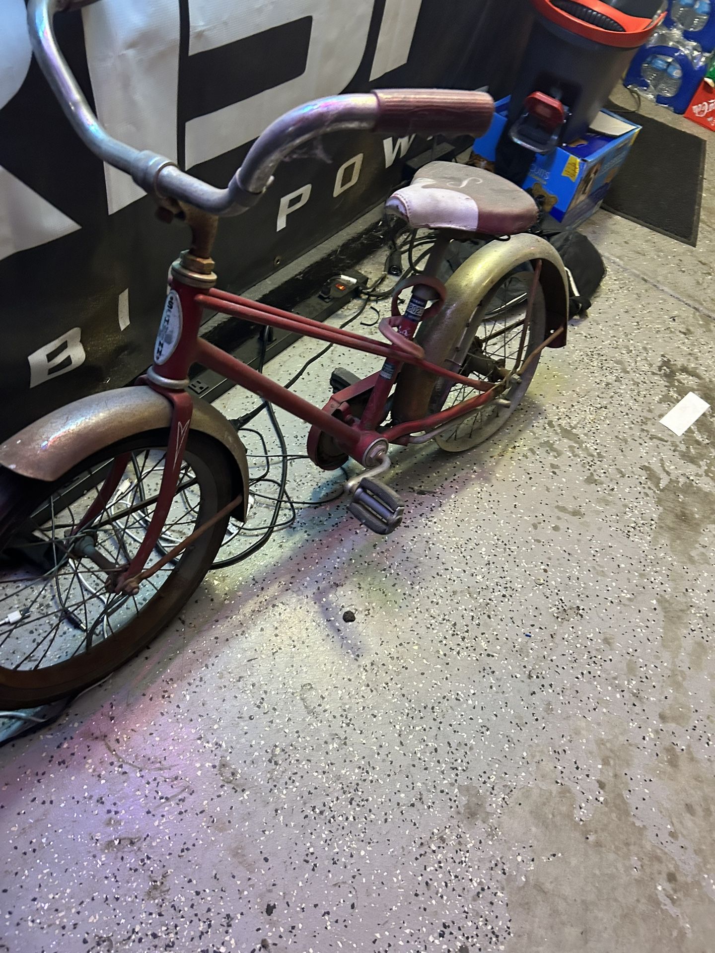 Schwinn Pixie back Rim Is Bent Missing Tire bike Is Complete Ok