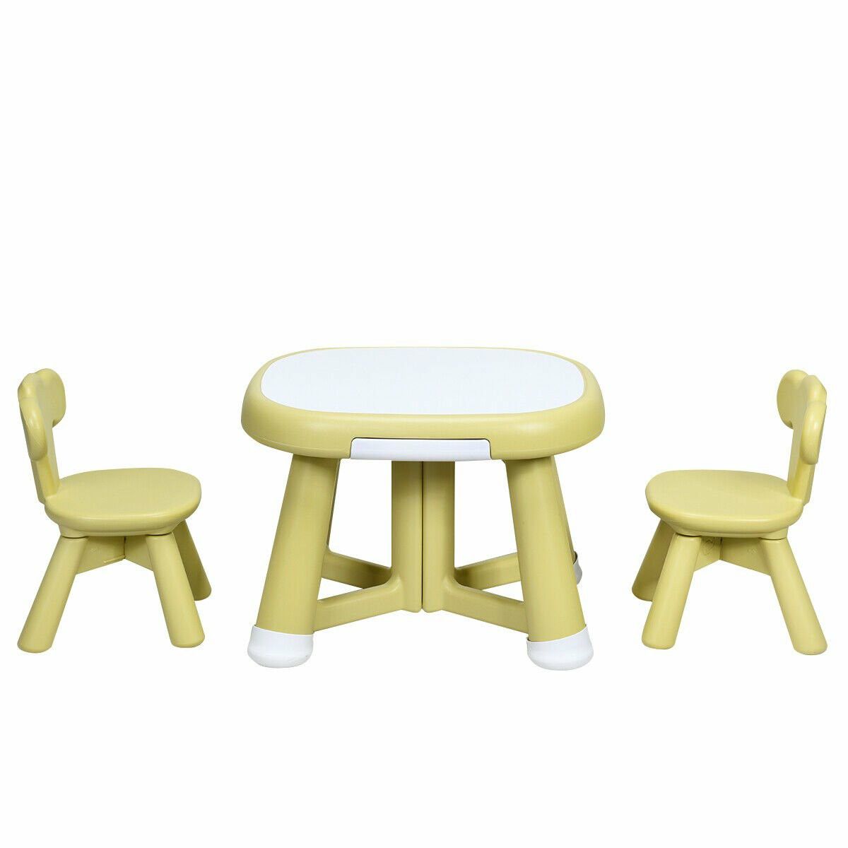 Kids Table and 2 Chair Set with Storage Bins