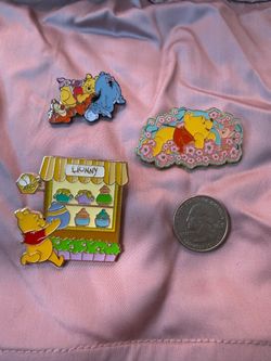 Disney Winnie the Pooh Enamel Pin Set of 3