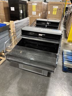 Rolling Fruit Produce Display Merchandiser Hussmann Rolling Grocery Case