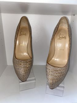 Tan Crocodile Daffodile 160 Pumps