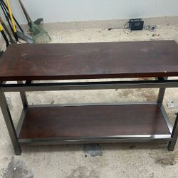 Metal-framed Wood Table